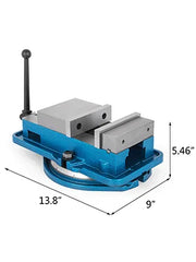 Charger l'image dans la visionneuse de galerie, Amocart 3 Inch / 5 Inch Jaw Width Heavy Duty Milling Vise Bench Clamp Vise High Precision, 360 Degree Swiveling Base CNC Vise
