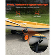 Charger l'image dans la visionneuse de galerie, Amocart 420lbs Boat Trailer Dolly Carbon Steel Kayak Mover with 15.7in Pneumatic Tires &amp; Bracket for Moving Fishing Motorboat
