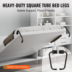 Amocart Murphy Bed Kit Full Size Vertical Deluxe DIY Wall Mechanical Hardware Pneumatic Lever Heavy Duty Frame for Guestroom