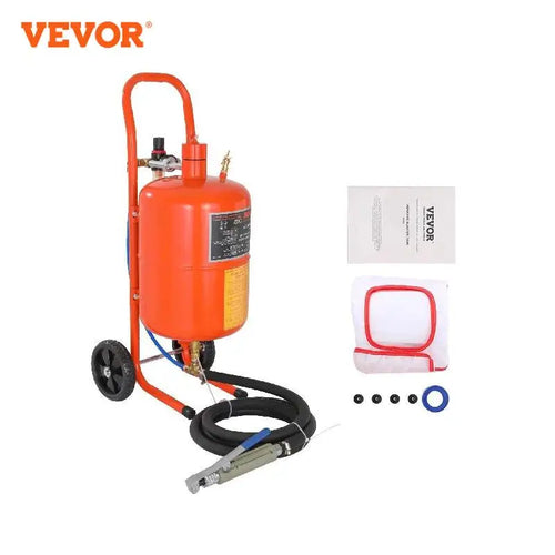 Amocart 5/10/20 Gallon Sand Blaster 60-110 PSI Portable Air Sandblaster Kit w/ Oil-Water Separator for Paint Stain Rust Removal