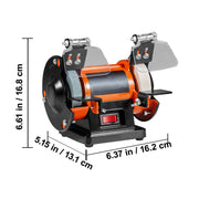 Charger l'image dans la visionneuse de galerie, Amocart Jewelry Polisher Buffer Brushless Adjustable Speed Mini Multi-purpose Bench Grinder Polishing Machine for Gemstones
