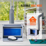 Amocart Airbrush Spray Booth Portable Hobby Airbrush Paint Spray Booth Kit with 4 LED Light Powerful Dual Exhaust Fans