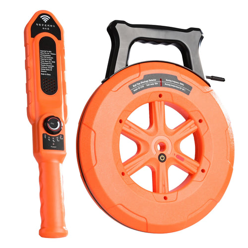 SucceBuy Pipe Locators 30m Underground P67 Waterproof Pipe Blockage Detector Sewer Wall Scanner Plumbing Tool for Plastic Metal