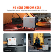 Charger l'image dans la visionneuse de galerie, Amocart 2KW Diesel Heater 12V/24V All in One Diesel Air Heater with Remote Control Display Screen CO Alarm for Vehicle&amp;Outdoor
