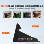 SucceBuy Ladder Levler 380 lbs Load PP Ladder Leveling Tool Pitch Hopper Stair Ladder Stabilizer with Storage for Uneven Ground