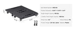 SucceBuy 2 Pack Furniture Mover Pallet Trolley 500 lbs Each Count with 4 Wheels Small Flat Dolly Cart for Industrial Machinery