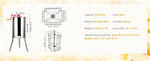 Amocart Honey Extractor 4/8 2/4 Frame Electric Stainless Steel Honeycomb Spinner Crank Honey Centrifuge Beekeeping Equipment