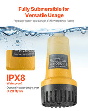 Charger l'image dans la visionneuse de galerie, Amocart Cordless Submersible Water Transfer Pump 528GPH &amp; G3/4" Garden Hose Compatible with Dewalt 20V MAX Battery (No Battery)
