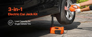 Load image into Gallery viewer, Amocart Electric Car Jack, 5T Electric Scissor Jack with Built-In Inflator 12V Tire Changer with  LED Light for Sedan SUV Truck

