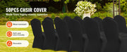 Charger l'image dans la visionneuse de galerie, Amocart 50PCS Spandex Chair Cover for Wedding Party Universal Fitted Chair Cover Removable Washable Protective Slipcovers
