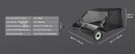 Amocart Tow Behind Lawn 21/26/44/50in Sweeper Large Capacity Heavy Duty Leaf Grass Collector with Adjustable Sweeping for Pick