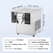 Charger l'image dans la visionneuse de galerie, Amocart Commercial Snowflake Ice Machine Snowflake Ice Maker Stainless Steel Ice Shaver Machine Electric Snow Cone Maker
