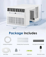 12000 BTU U-Shaped Window AC, Full View, 20% Airflow, Ultra Quiet & Upgraded Panel, Custom