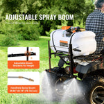 SucceBuy ATV Spot Sprayer 15.9 Gal/60 L ATV/UTV Broadcast Sprayer with A Nozzle Boom 12 V Pump Weed Sprayer with Water Tank