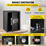 SucceBuy Fingerprint Locks Safe Deposit Box 0.8/1.7/2.1 Cubic Feet Digital Electronic Secret Hidden Piggy Bank for Store Money