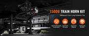 Bild in Galerie-Viewer laden, Amocart Train Horns Kit, 4 Trumpet Air Horn Kit, 150dB Train Horns for Pickup Trucks 12V 120 psi Air Compressor for Truck Train
