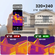 Charger l'image dans la visionneuse de galerie, Thermal Camera P1 IOS&amp; Android Phone 320*240 X³IR Resolution Infrared Thermal Imaging Camera Air Conditioning HVAC Inspection
