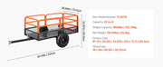 Load image into Gallery viewer, SucceBuy Garden Utility Trailer 28 Cu.Ft. &amp; 1800lbs ATV UTV Trailer Tow Behind Steel Dump Trailers for Lawn Tractor Garden Waste
