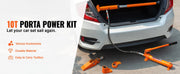 Bild in Galerie-Viewer laden, Amocart 10/12T Porta Power Kit Portable Hydraulic Jack with 4.6 ft/1.4 m Oil Hose Auto Body Frame Repair Kit with Storage Case
