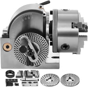 Bild in Galerie-Viewer laden, Amocart Dividing Head 5Inch 3 Jaw Precision Semi Universal Dividing Head for Milling Machine Rotary Table Tailstock Milling Set

