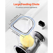 Charger l'image dans la visionneuse de galerie, Amocart Electric Cheese Grater Salad Maker 200W Salad Shooter Electric Vegetable Slicer Shredder Chopper for Fruits with 5 Att
