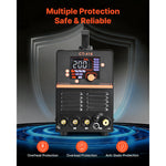 SucceBuy 3/5-in-1 110/220 V Plasma Cutter Welder Combo - CUT/TIG/MMA 50A Non-Contact Cutting Machine & 200A TIG Stick Welder