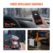 Bild in Galerie-Viewer laden, Amocart 2KW Diesel Heater 12V/24V All in One Diesel Air Heater with Remote Control Display Screen CO Alarm for Vehicle&amp;Outdoor
