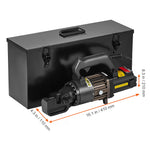 SucceBuy Electric Hydraulic Rebar Cutter Portable Rebar Cutter High Power Steel Rebar Cutter with Oil Can Rich Accessories Black
