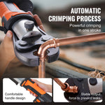 SucceBuy Press Tool 18V Electric Pipe Crimping for 1/2” 3/4” 1”1-1/4" 1-1/2"2" Copper Pipes Press Tool with Brushless Motor