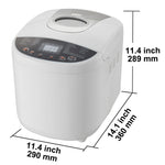SucceBuy 3 LB Bread Maker 15-in-1 Dough Machine Nonstick Ceramic Pan Automatic Bread maker with Gluten Free Setting