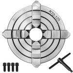 Amocart K72-125 Lathe Chuck 5 Inch 4-Jaw Independent Reversible Jaw Metal Lathe Chuck Turning Machine Accessories, Lathes Use