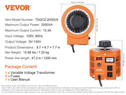 Charger l'image dans la visionneuse de galerie, Amocart 500VA-3000VA Auto Variable Voltage Transformer 4 Extra Fuse 110V Input 0-130V Output AC Voltage Regulator Power Supply
