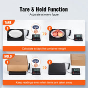 Load image into Gallery viewer, Amocart 110 lbs Digital Postal Shipping Scale with Timer 90° Foldable LCD Screen AC/DC Powered Package Scale for Laggage Home
