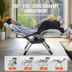 Amocart Zero Gravity Chair Zero Gravity Recliner Lounge Chair Adjustable Anti Gravity Chair with Cushion Footrest and Cupholder