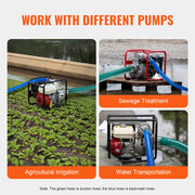 Load image into Gallery viewer, Amocart Suction Hose Kit 2inx50ft / 2inx65ft Blue Backwash Hose, 20ft Green Suction Hose &amp; Multiple Accessories for Water Pump
