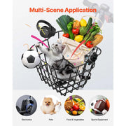 Charger l'image dans la visionneuse de galerie, SucceBuy Front Bike Basket Electric Scooter Basket - Max Bearing 20 lbs Construct from Solid Steel Kids / Adults Bicycle Basket
