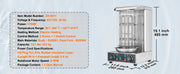 Charger l'image dans la visionneuse de galerie, Amocart Shawarma Grill Machine 13lbs Chicken Shawarma Cooker Machine Electric Vertical Broiler Gyro Rotisserie Oven Doner Kebab
