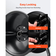 Bild in Galerie-Viewer laden, Amocart Pressure Washer Hose Reel 50 ftx3/8 in Steel Bracket-Mounted 4000PSI Max Manual Power Hand Crank for Car/Floor Washing
