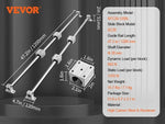 Amocart SFC 2PCS Linear Guide Rails SFC16 SFC20 1000/2000mm & 4 Slide Blocks High Load-Bearing for DIY CNC Routers Lathes Mills