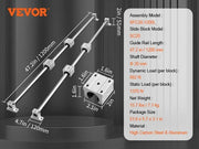 Charger l'image dans la visionneuse de galerie, Amocart SFC 2PCS Linear Guide Rails SFC16 SFC20 1000/2000mm &amp; 4 Slide Blocks High Load-Bearing for DIY CNC Routers Lathes Mills
