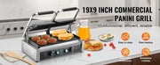 Charger l'image dans la visionneuse de galerie, Amocart Commercial Panini Grill 3600W Electric Sandwich Panini Maker with Temp Control And 19"x9" for Hamburger Steak Bacon
