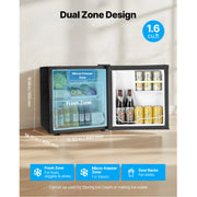 Charger l'image dans la visionneuse de galerie, Amocart 48L 90L Mini Fridge Single Door Compact Refrigerator Adjustable Temperature Metal Shelf Energy Efficient Refrigerator
