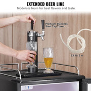 Charger l'image dans la visionneuse de galerie, Amocart 152L Stainless Steel Beer Kegerator Draft Beer Dispenser Adjustable Faucet Regulator Keg Refrigerator Dual Tap for Home
