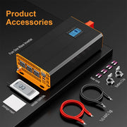Load image into Gallery viewer, Pure Sine Wave Inverter DC to AC 12V 24V to 120V 4000W 3000W 2000W 60Hz High Power Inverter LCD Display Car Solar Inverter
