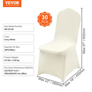 Charger l'image dans la visionneuse de galerie, Amocart 30/50PCS Ivory Stretch Spandex Folding Chair Covers Universal Fitted Chair Cover Removable Protective Slipcovers
