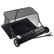 Load image into Gallery viewer, Amocart 52 in Tow Behind Lawn Sweeper 26 cu.ft. Yard Sweeper Adjustable Sweeping Height with Dumping Rope for Grass Clippings
