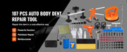 Bild in Galerie-Viewer laden, Amocart 107 PCS Dent Removal Kit, Paintless Dent Repair Kit Suction Cup Dent Puller for Auto Body Dents, Hail Damage, Door Ding
