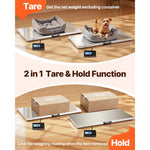 SucceBuy 1100LBS Digital Postal Scale 0.2 lbs Dual Accuracy Commercial Weight Scale with Hold/Tare Function for Packages Postage