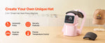Amocart Auto Hat Heat Press Machine with 2 Interchangeable Platens Automatic Open & Release Touchscreen Temperature Control