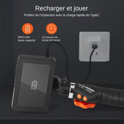 Bild in Galerie-Viewer laden, Amocart Two-Way Articulating Borescope Inspection Camera with 0.25" Lens 5" IPS HD Screen for Wall Automotive Engine Inspection
